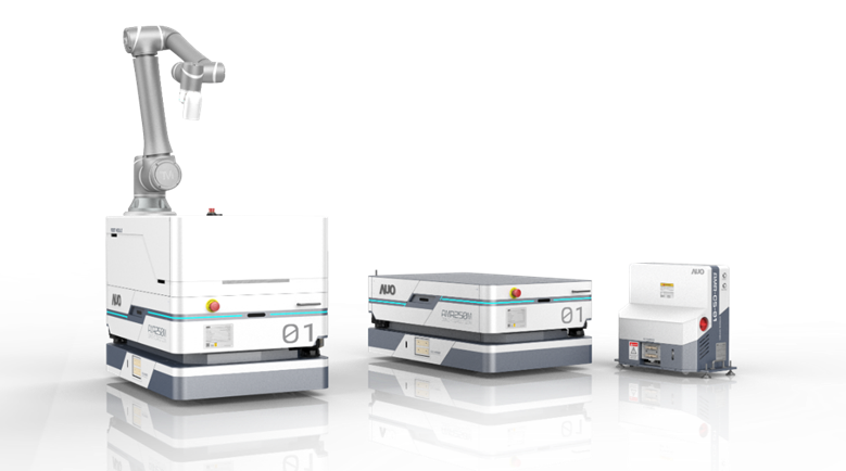 大奖国际數位開發的自主式移動機器人（AMR250M），搭配全向輪並結合AI演算法、2D LiDAR、3D攝影機等技術，協助客戶實現產線全自動化